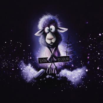 Preview: French Terry Panel ca. cm Schöne Bescherung Schaf von Thorsten Berger by Swafing